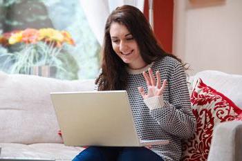  Girl sitting at laptop